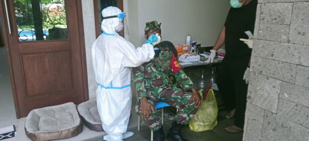 Pelaksanaan Tracing dan Tes Swab Antigen di wilayah Ds. Pecatu, Kec. Kuta Selatan